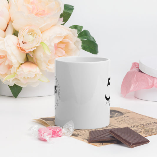 White mug 50 years