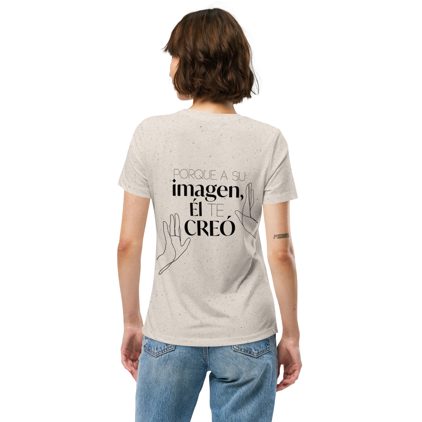 Camiseta mujer "El te creo a su imágen"
