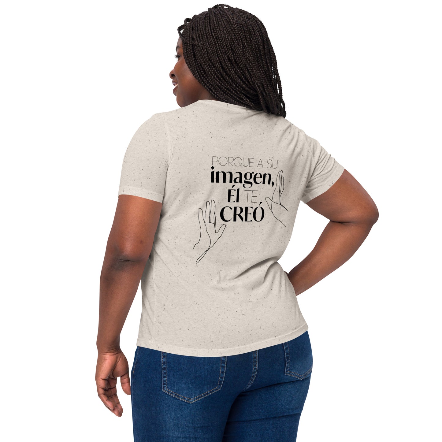 Camiseta mujer "El te creo a su imágen"